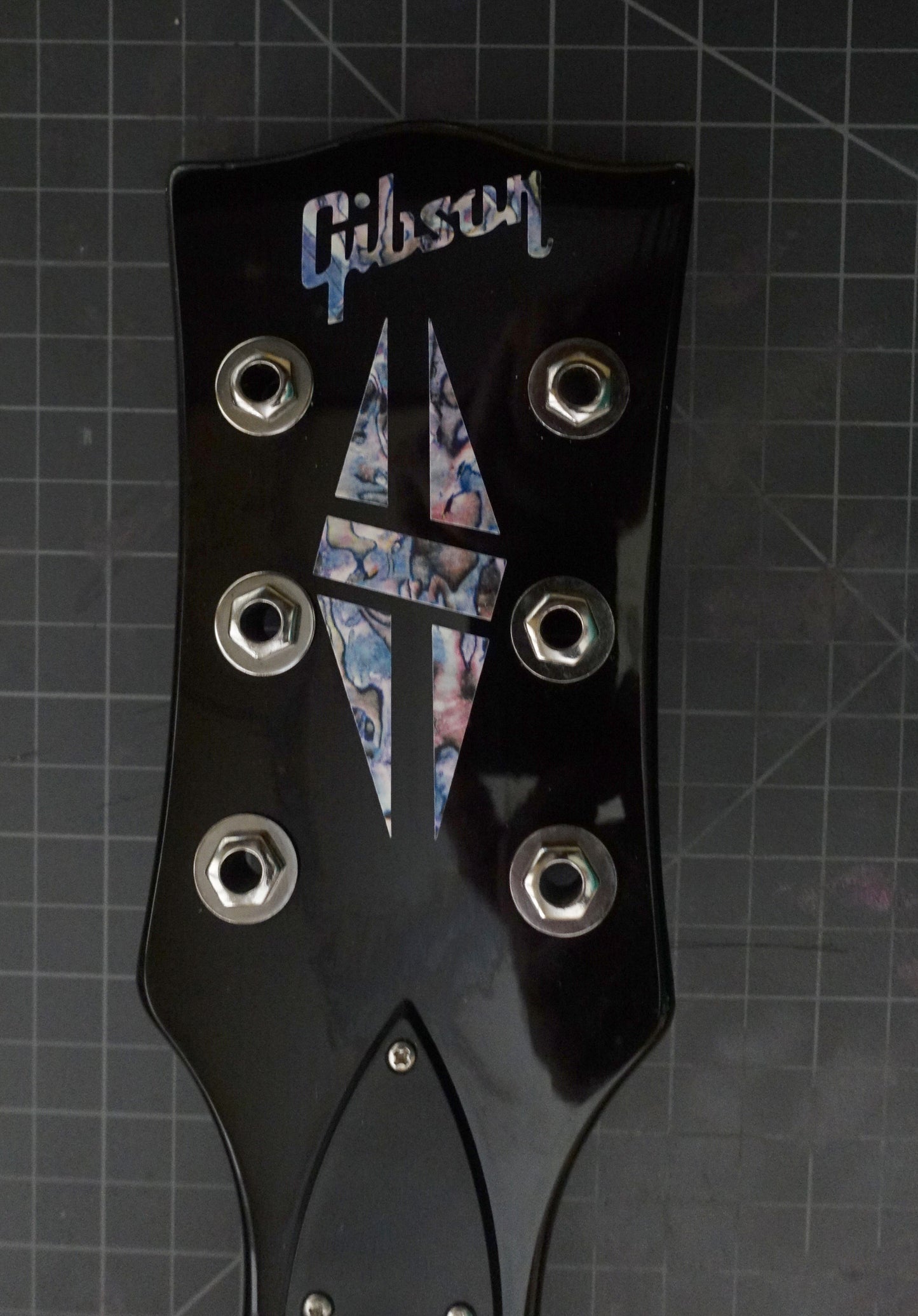 Split Diamond headstock logo Sticker Vinyl decal inlay