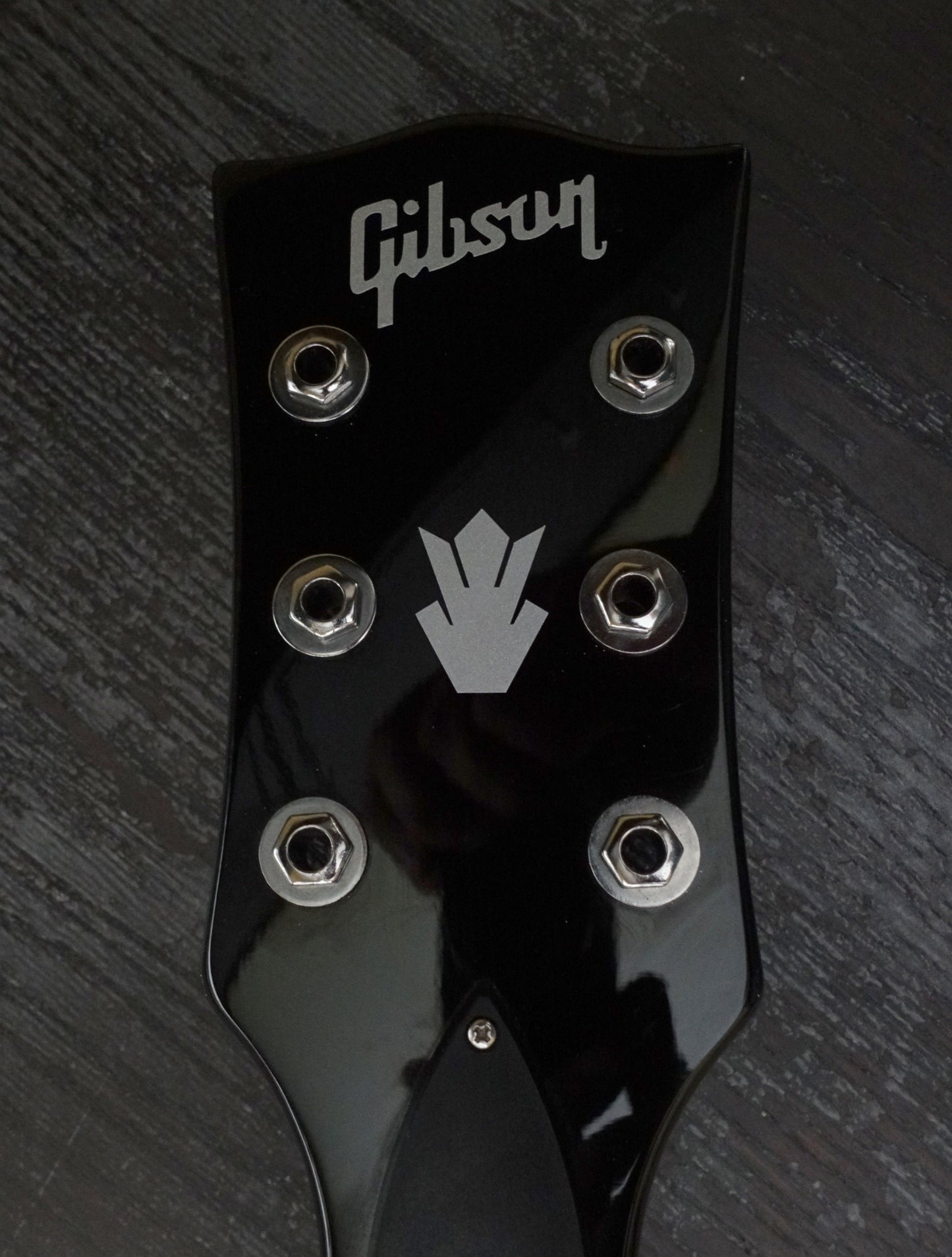 Crown headstock logo vinyl decal inlay sticker