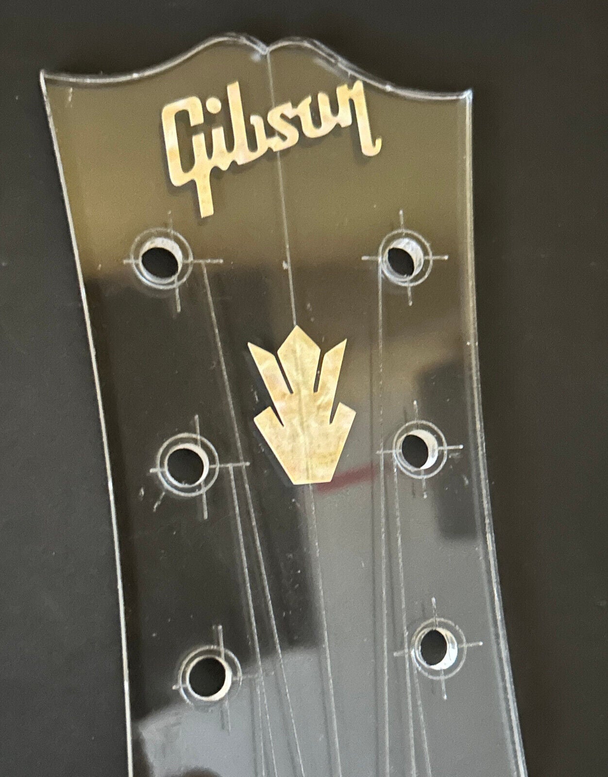 Crown headstock logo vinyl decal inlay sticker