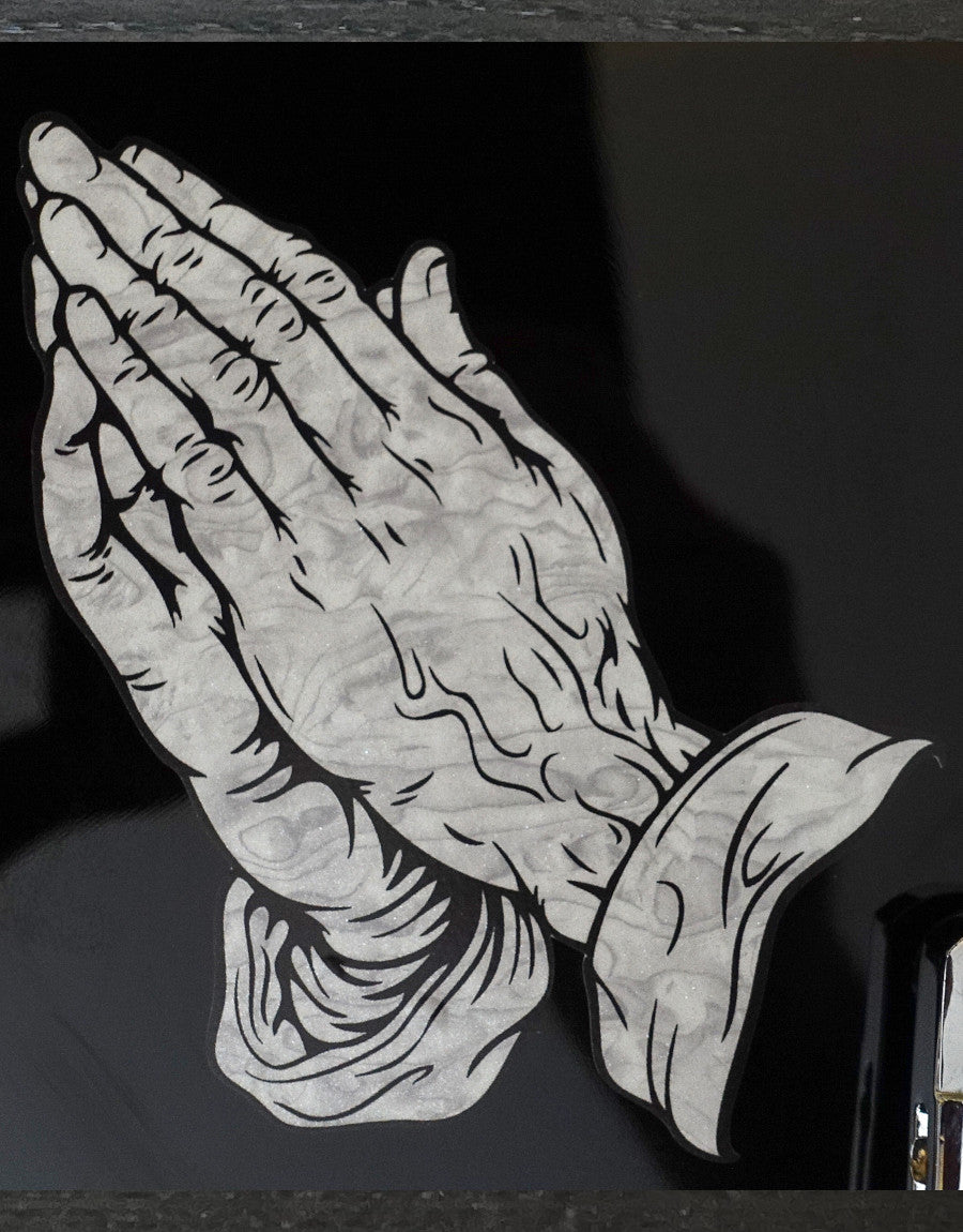 praying hands sticker