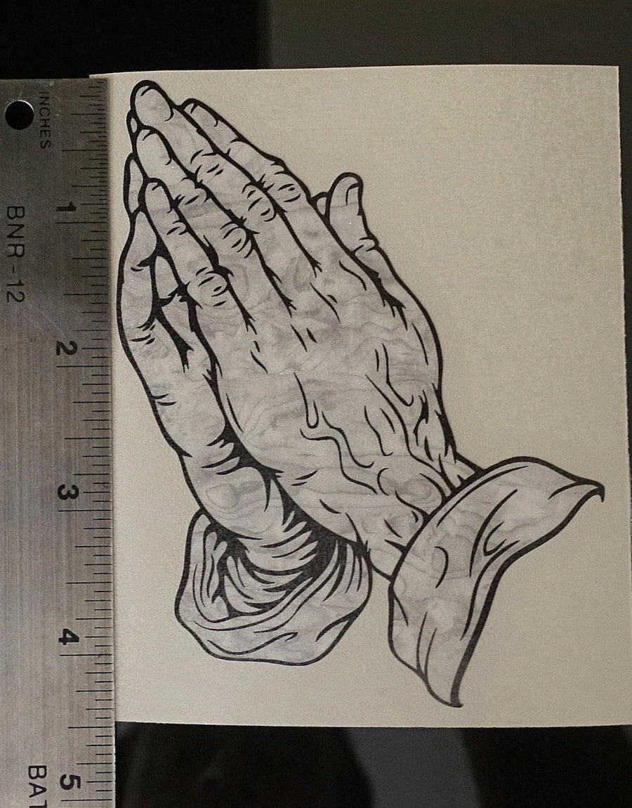 praying hands sticker