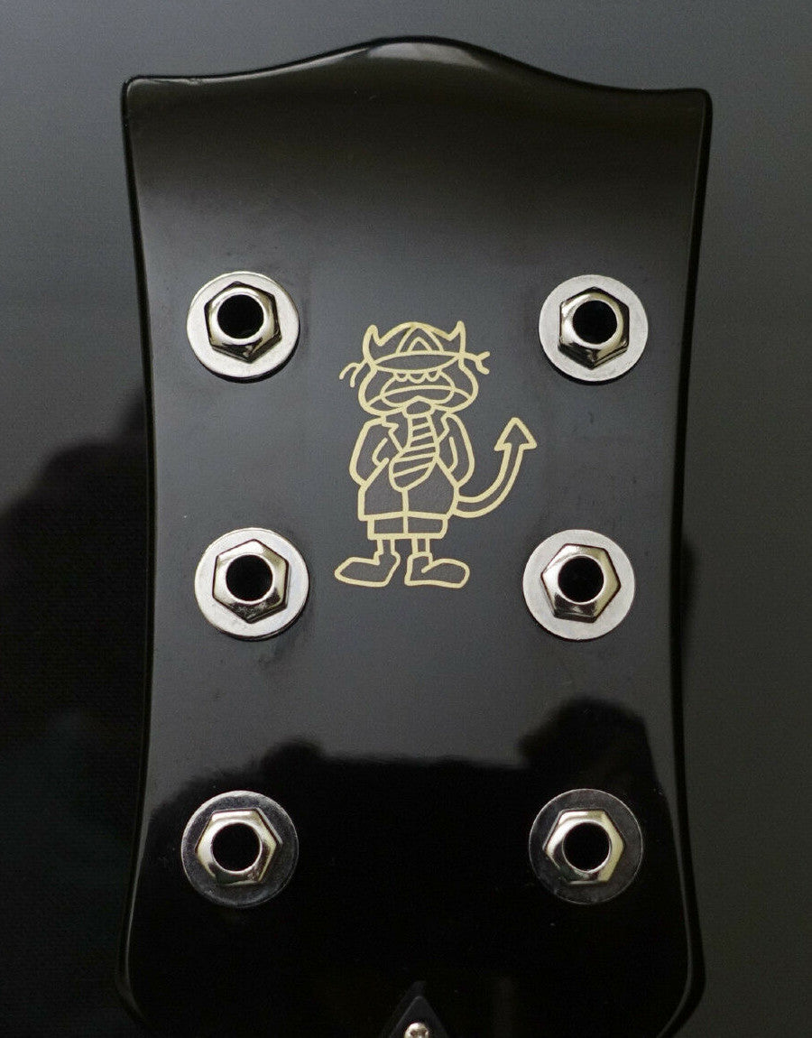 AC/DC Angus Young Sticker - Gold