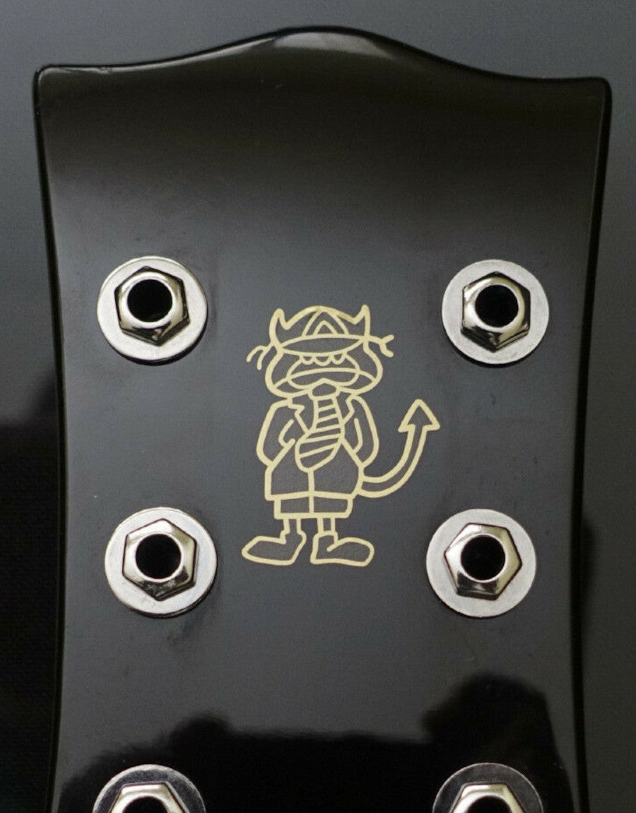 AC/DC Angus Young Sticker - Gold