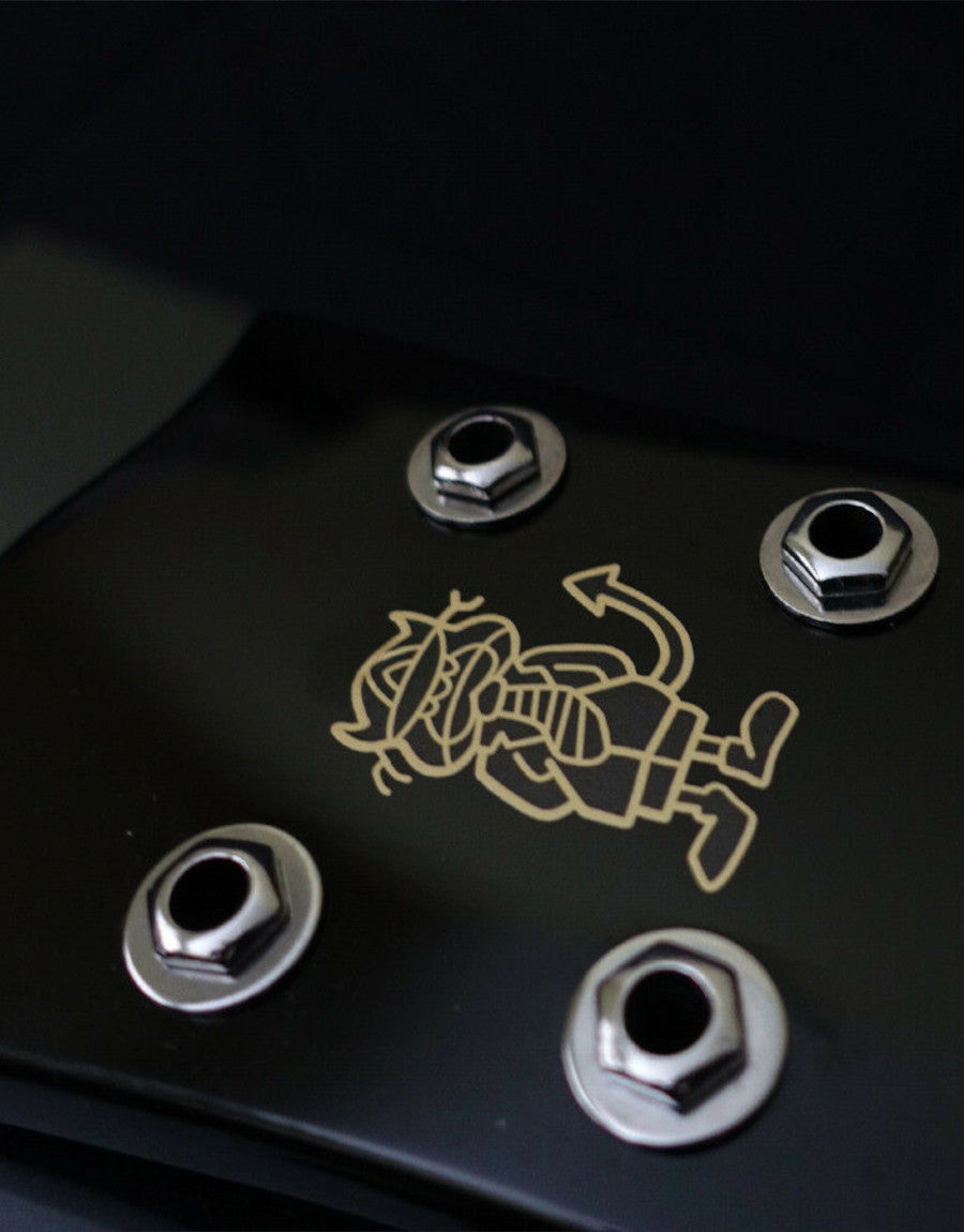 AC/DC Angus Young Sticker - Gold