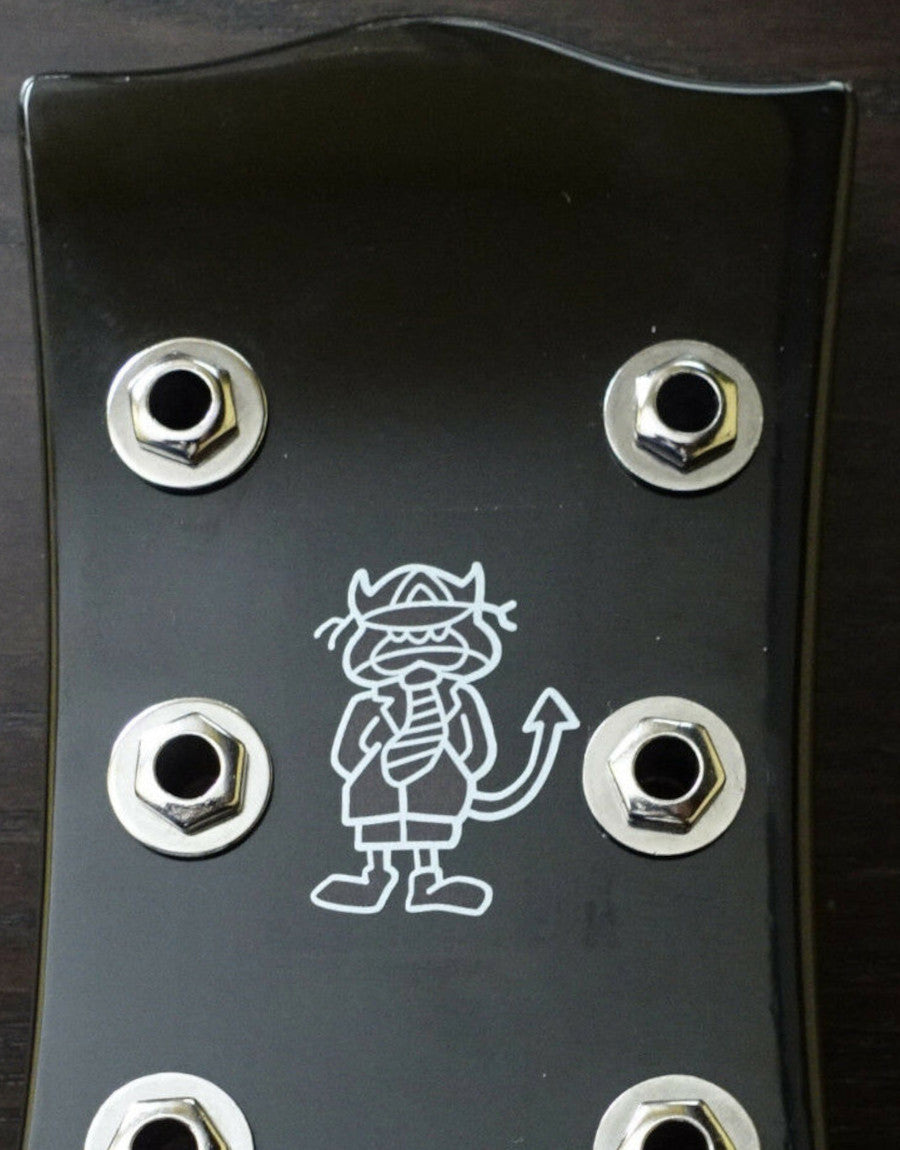 AC/DC Angus Young Sticker - Silver