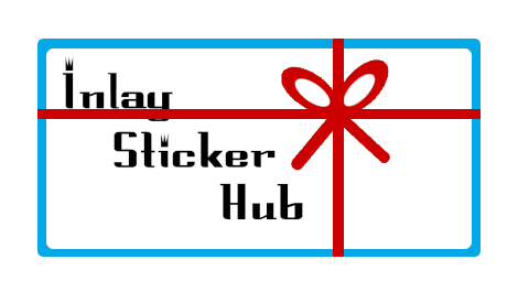 inlay stikcers store gift card