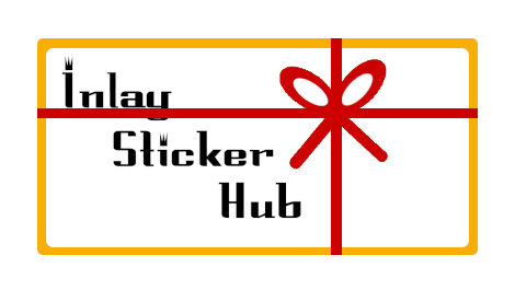 inlay stikcers store gift card